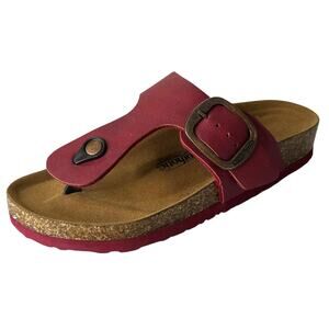 Aerothotic Taiga Sandals Womens 7 37 Toe Post Arch Support Cork Footbed Shoe‎